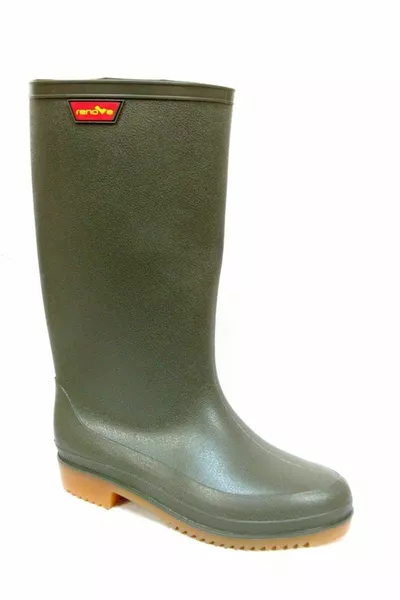 أحذية مطاطية خضراء كاكي