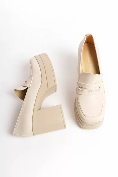 المرأة تصميم خاص منصة أحذية الكعب المتسكع