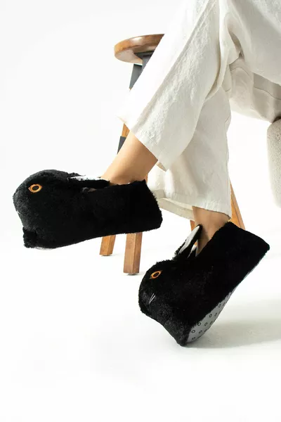 Sevimli Köpek Figürlü Panduf