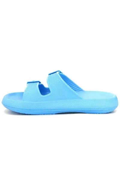 Thick Sole Beach Pool Garden Sea Cottage Soft Double Buckle Unisex Casual Casual Slippers
