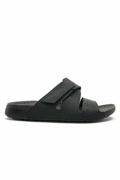 Aryan  Dr.Recommended Orthopädische Herren Hausschuhe SCHWARZ