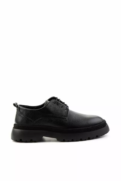 Noir Floter Chaussures Classiques Homme en Cuir Véritable 