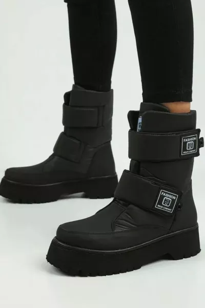 Zwarte inleglaarzen voor dames