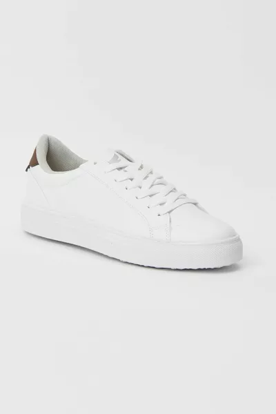 الرجال الأبيض تان الدانتيل متابعة عارضة وحيد عارضة أحذية رياضية