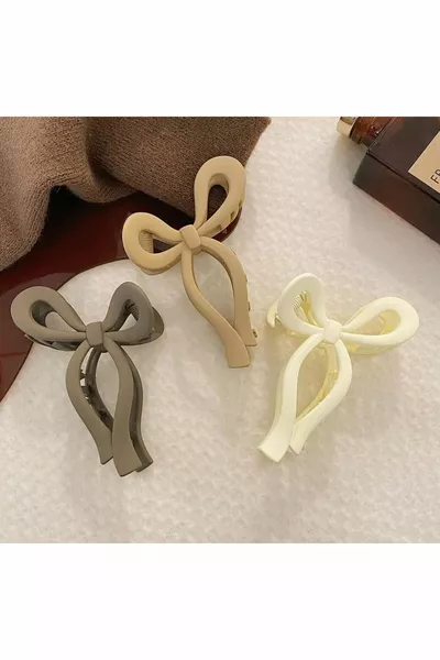 نسائي 3 'قطعة بني نغمات القوس المشبك مجموعة