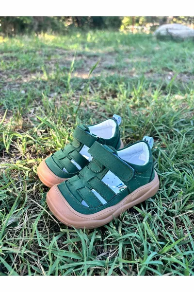 Ортопедична подметка Nino от естествена кожа обувки за момче първа стъпка