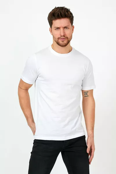 Men's Slim Fit Basic T-shirt 5 pcs