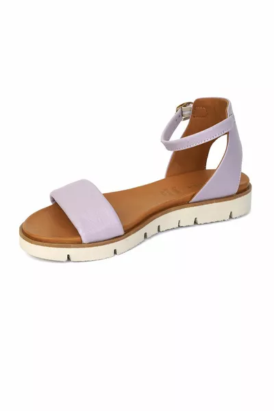 Sandali da donna in vera pelle lilla 