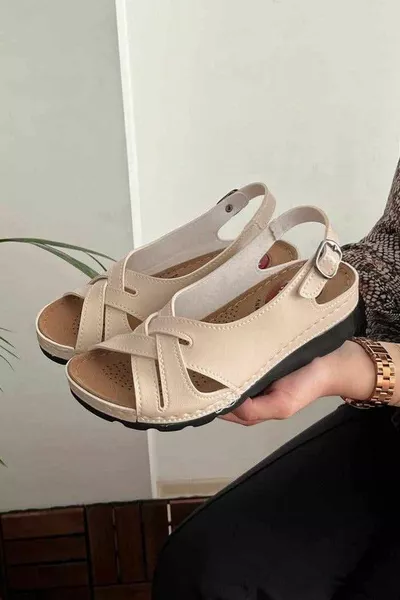 Dames Casual Siliconen Gel Anatomische/Orthopedische Zool Anti-Hielspoor Moeder Sandalen