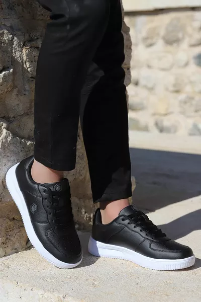 Finster 1fx Casual Herren Sneaker Schwarz - Weiß