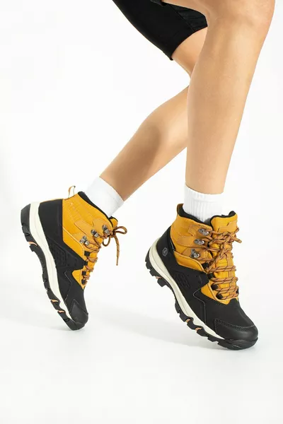 Vader Waterproof Schwarz Gelb Outdoor Damen Stiefel