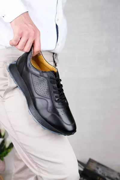 ECHT LEER, ZEER LICHTE ORTHOPEDISCHE SNEAKERS HERENSCHOENEN