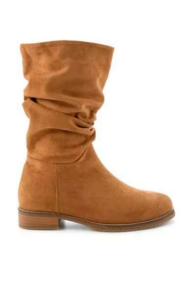 Tan Suede Bottines Femme 