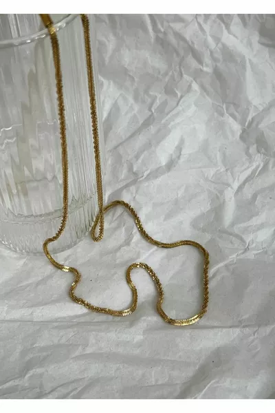 Унисекс колие с усукана верижка с дебелина  см