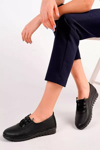 Seizoensgebonden zachte comfortabele orthopedische casual schoenen met zwarte huid