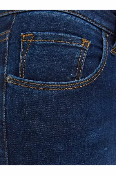 المرأة الأزرق ارتفاع الخصر طول الكاحل ضيق الساق نحيف ليكرا الدنيم السراويل