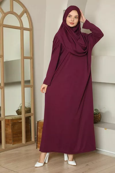 One Piece Prayer Dress Plum