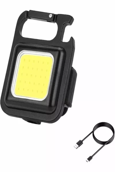 Oplaadbare metalen behuizing Led, sleutelhanger zaklamp, magnetisch, campingverlichting mah