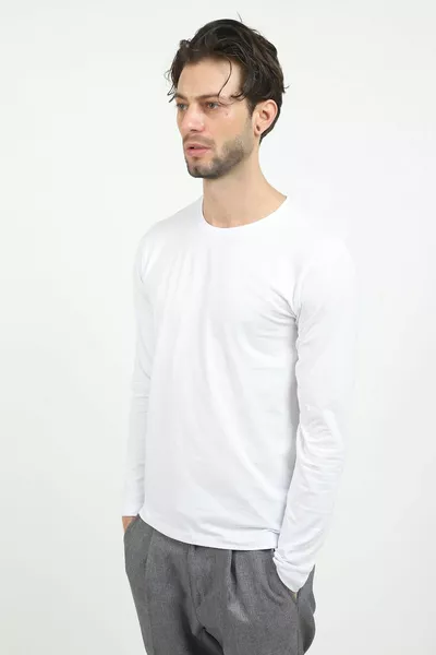 Langärmeliges Lycra Basic T-Shirt