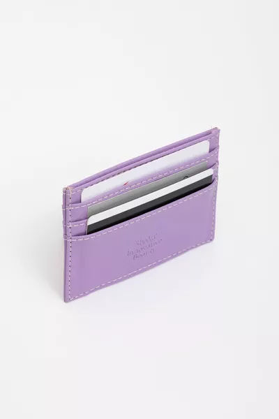 Lila  للجنسين فو الجلود سوبر سليم نموذج ورقة المال مقصورة بطاقة الائتمان وحامل بطاقة العمل