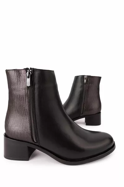 Женские натуральная кожа на коротком каблуке стильные сапоги ell.