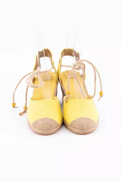Настоящие желтые плетеные сандалии ручной работы ручной работы из льна и повседневные сандалии ручной работы