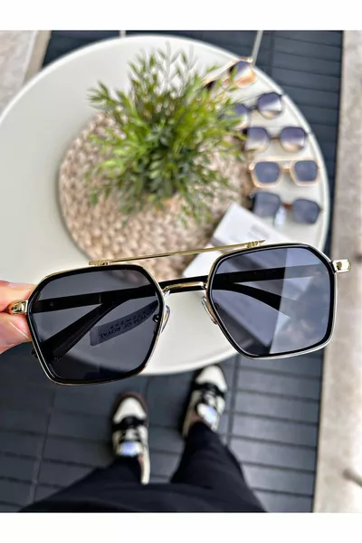 Royal Eyewear  Gold- Schwarze Sonnenbrille