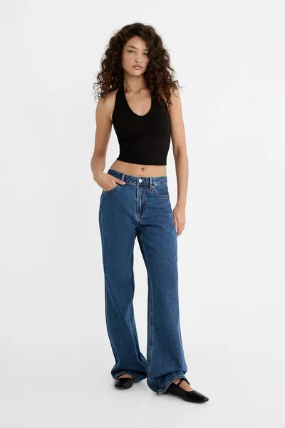 Crop top met halterhals