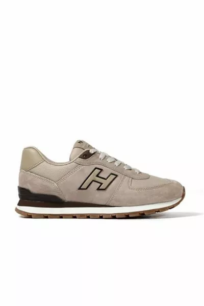 Beige - Hammerjack Peru  Genuine Leather Sneakers