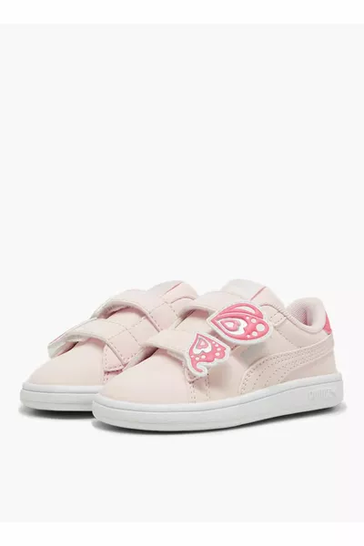 حذاء المشي الوردي بيبي جيرل  بوما سماش 3.0 Bfly V Inf