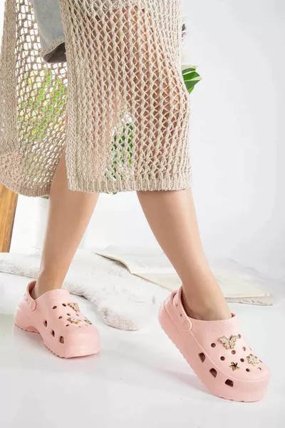 Dames Hoge Zool Steen Marine Zwembad Sabo Arts Verpleegkundige Ziekenhuis Comfort Casual Vrouwen Slippers Schoenen