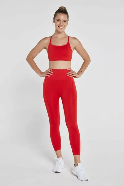 Pine Hoge Taille & Panty Rood