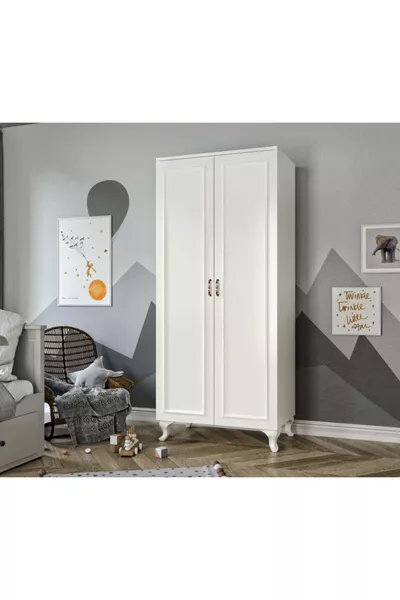 Armadio Country con 2 Ante Kartopu - Interamente in MDF di Prima Qualità