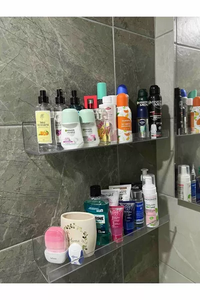 Mensola in plexiglass trasparente di cm X cm, adatta a usi multipli