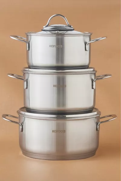 طقم قدور صغيرة بقاعدة تحريضية فيورينو من 6 قطع