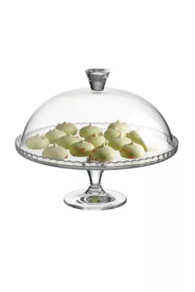 Patisserie Footed and Lidded Serving Plate, 5 cm