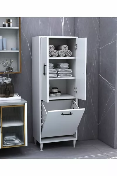 Orkide Vuilnismand met 2 Deuren Multifunctionele Kast