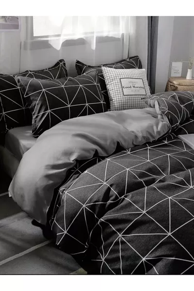 Двоен комплект чаршафи с ластик, двустранен