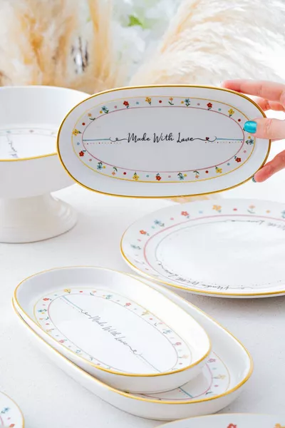 Livaldi 3-Piece Boat Plate Set