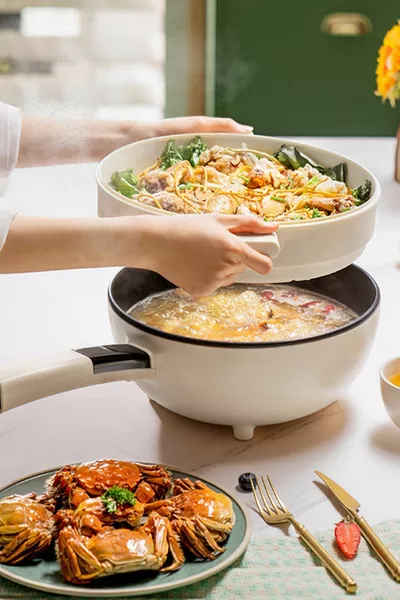 Double-Layer Digital Electric Automatic Cooking Pot 4.5 Liter Cm