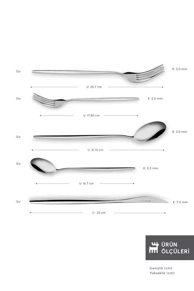 Set di coltelleria New Porto Elegance per persona