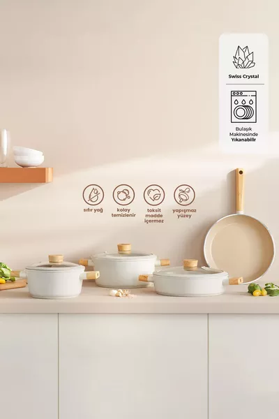 Swiss Crystal 7-Piece Cookware Set