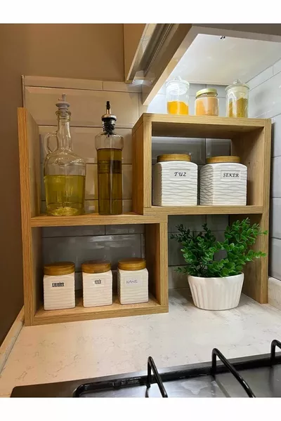 Mensola da Banco Multiuso Regolabile, Porta Spezie