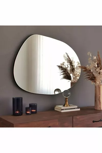 Luna Asymmetric Frameless Mirror Wall Mirror Console Mirror