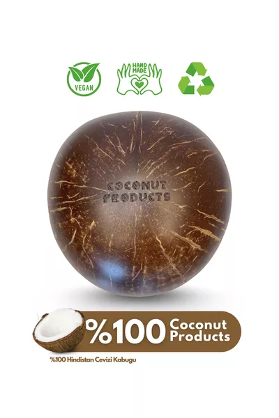 Кокосова купа, лъжица и подложка за купа - купа - лъжица за купа - кокосова купа