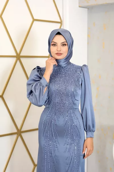 كم بالون خرافية حكاية الحجاب مساء اللباس نيلي