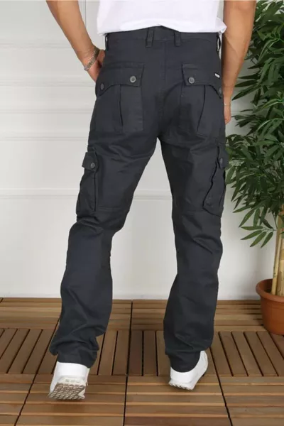 Cargo Pants Relaxed Fit with Pockets Stretch Gabardine Fabric New Season