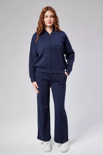 Mooncover Women's 3-Ply Brushed Tracksuit – Navy