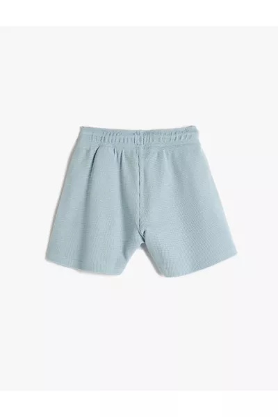 Basic Shorts mit Bindegürtel aus Baumwolle