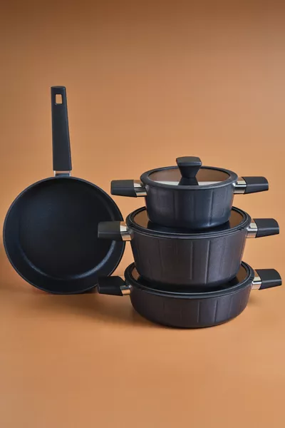 Biodiamond Regnum Induction-Based 7-Piece Pot and Pan Set